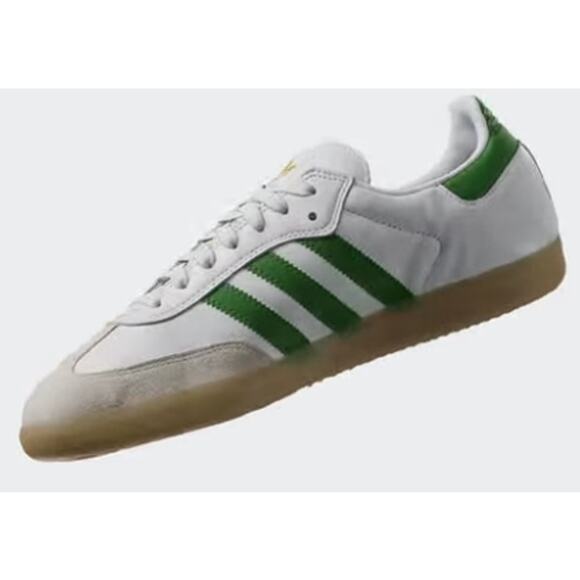 NEW ADIDAS Samba ADV Men's 10, White/Green, JP8522 - Picture 4 of 5